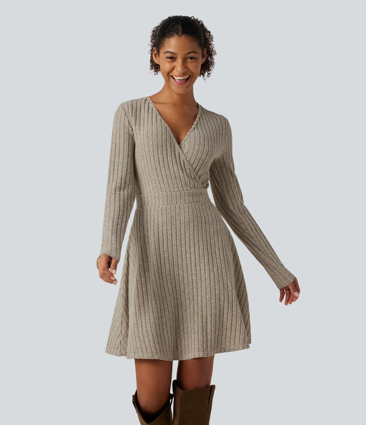 Robe cache-coeur en maille