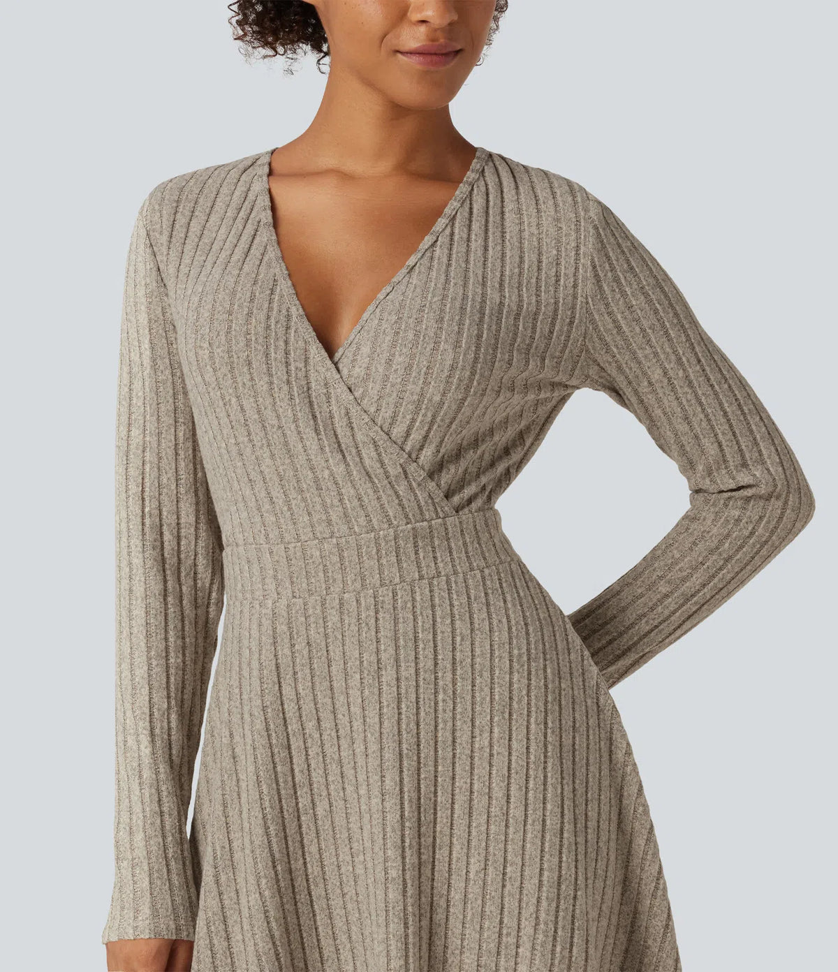 Robe cache-coeur en maille