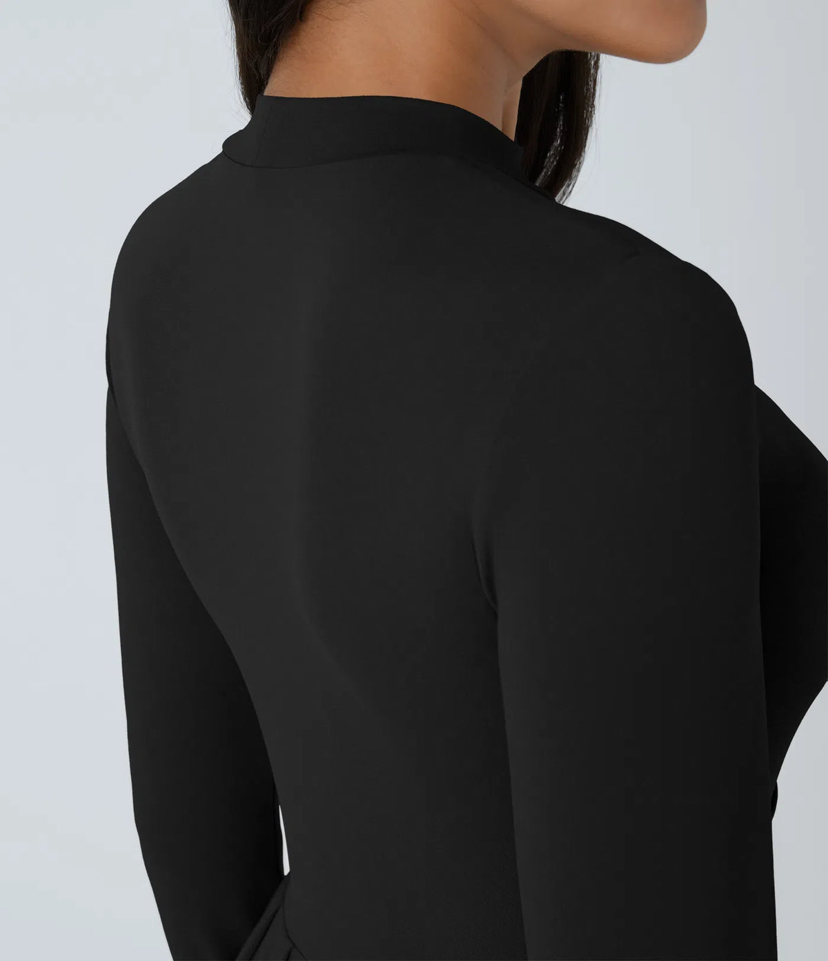 Robe longue fluide manches longues