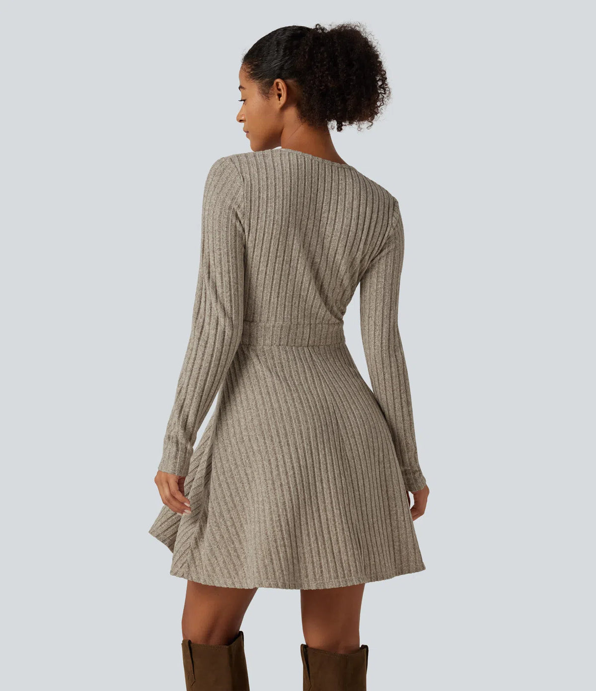 Robe cache-coeur en maille