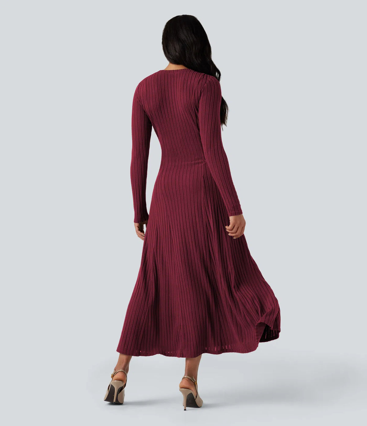 Robe longue en maille