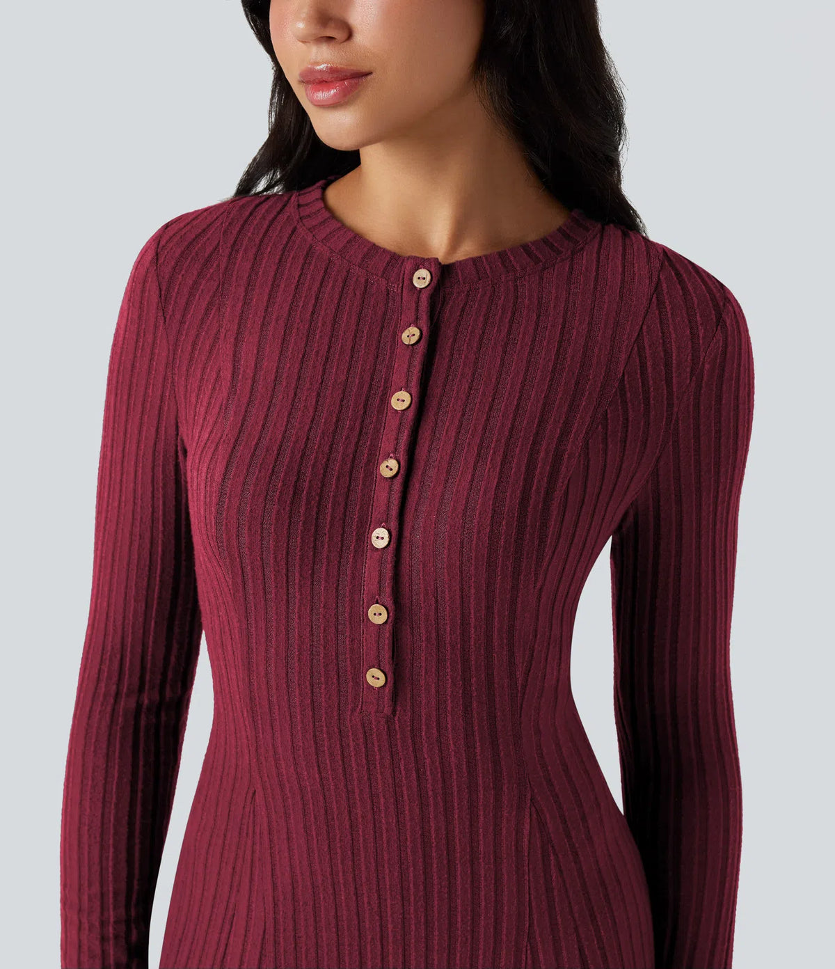 Robe longue en maille