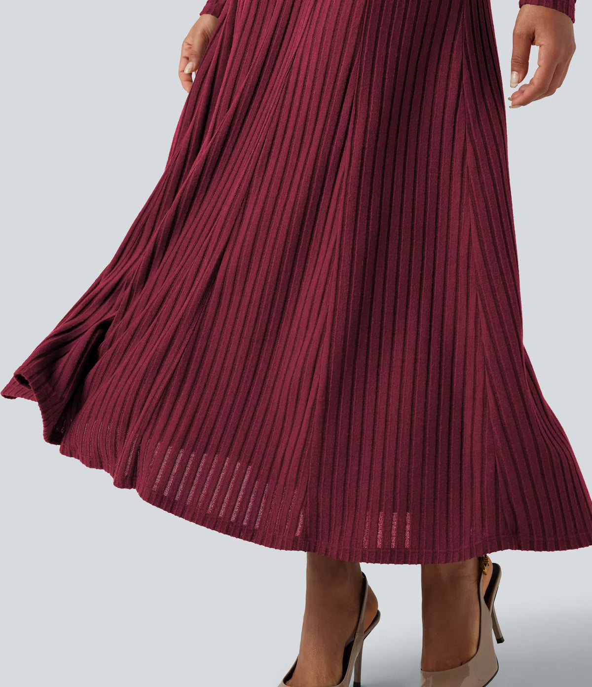 Robe longue en maille