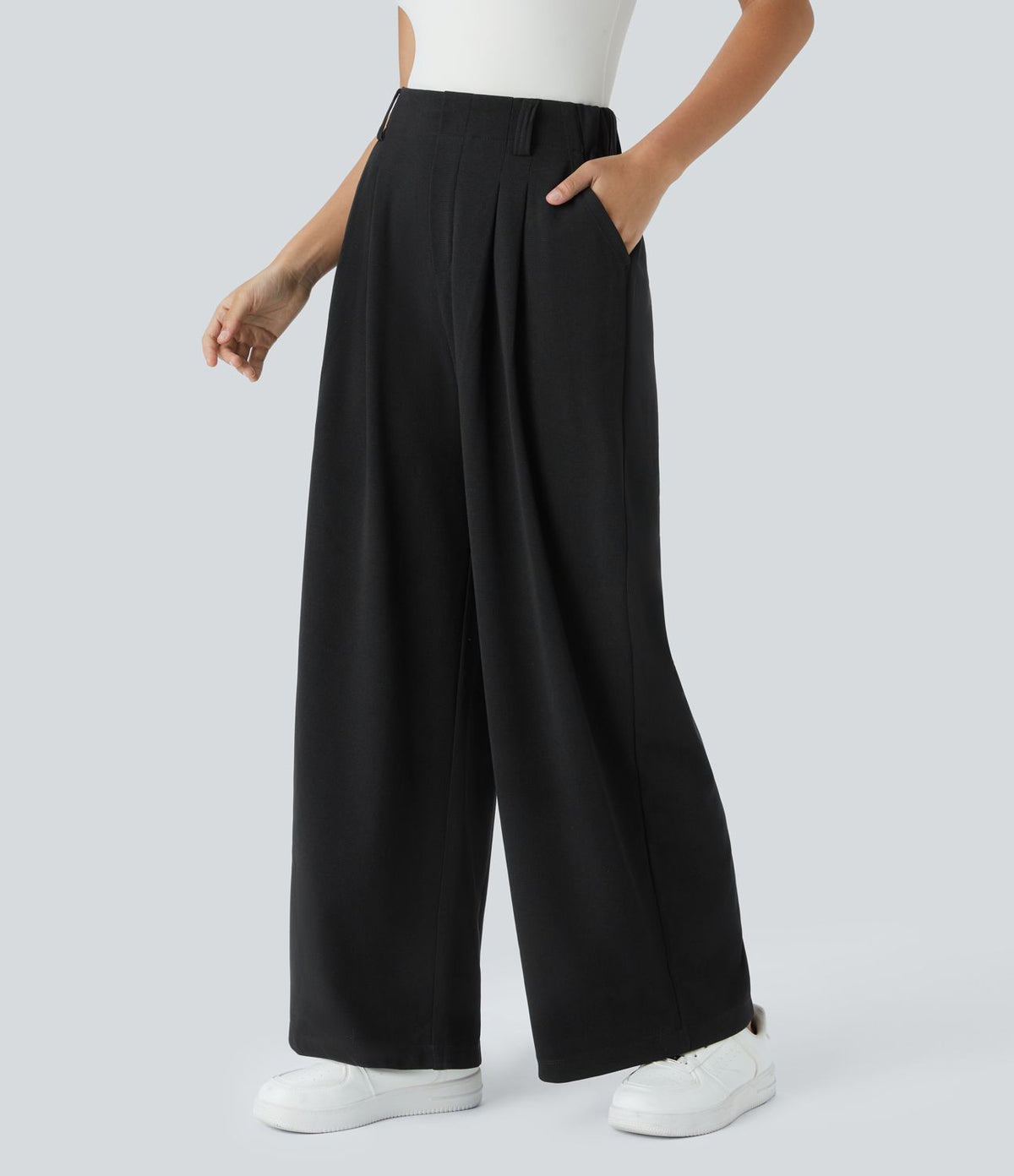 Pantalon Palazzo gaufré