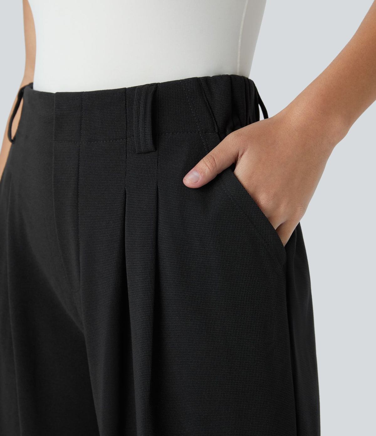 Pantalon Palazzo gaufré